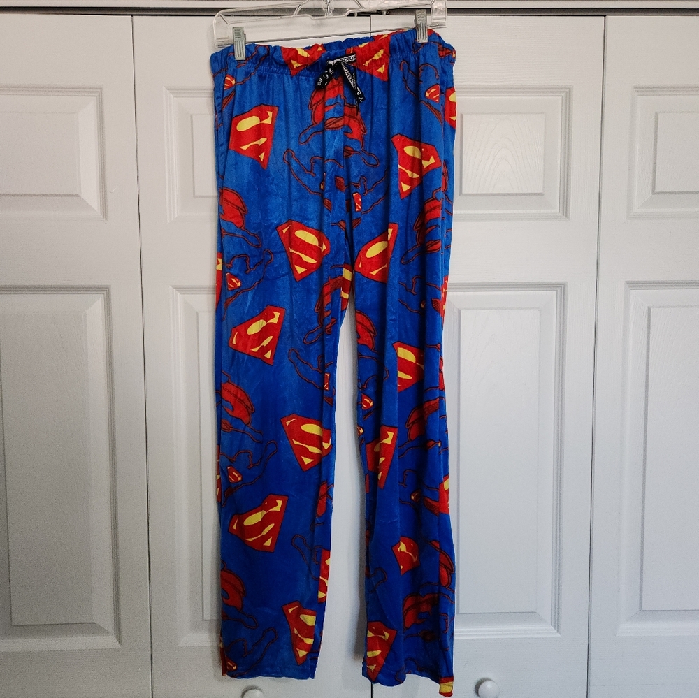 NWT Happy Boxer Superman Pajama Bottom Size Large #1‎